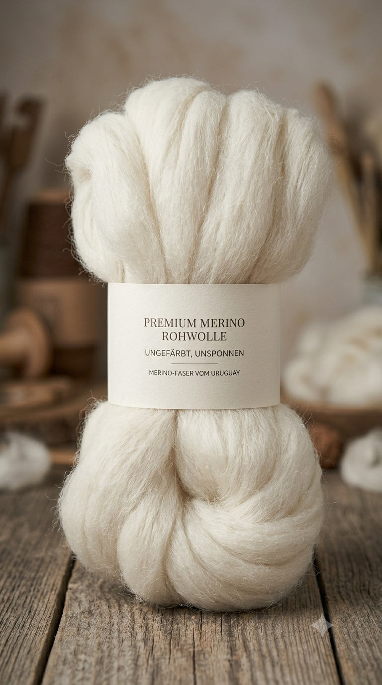Merino Singles auf rustikalem Holz